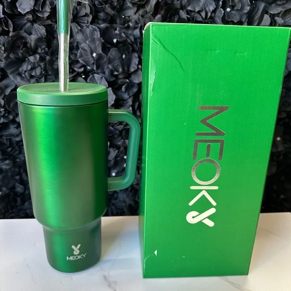 40oz Meoky Limited Edition Stainless Steel Tumbler with Leak-proof Lid - Picture 7 of 9
